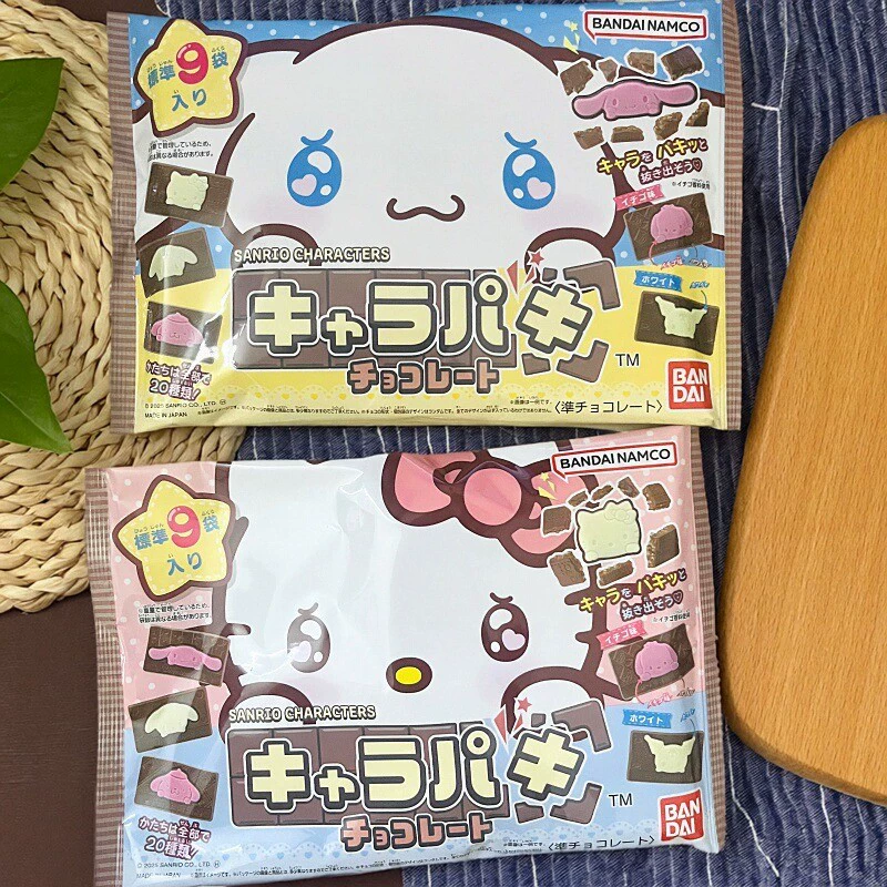 Японская коллекция Bandai Sanrio, супер милый открывающийся шоколадный сюрприз, независимая большая упаковка, праздничный подарок
