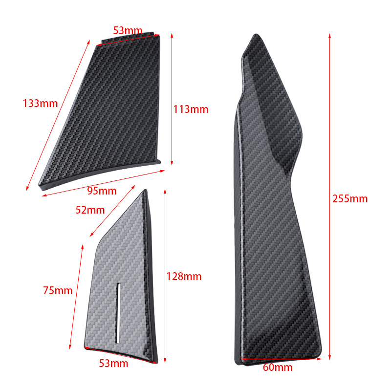 Suitable for BMW F80M3F82M4 anti-collision strip front bumper anti-scratch strip carbon fiber front bar combination air knife modification