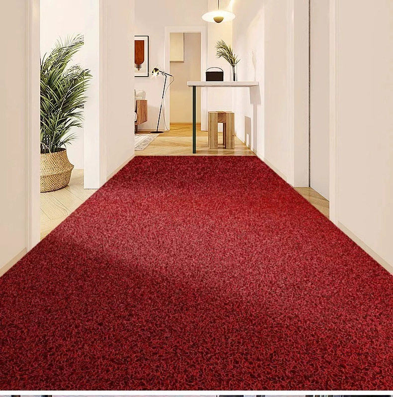 Pvc Entrance Door Mats, Customizable Door Mats, Waterproof and Non-Slip Carpets, Thickened Silk Loop Foot Mats, Foyer Floor Mats
