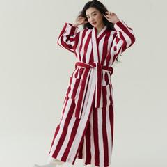 现货秋冬季新款珊瑚绒加厚美丽绒男女睡袍加长浴袍情侣睡衣抗静电