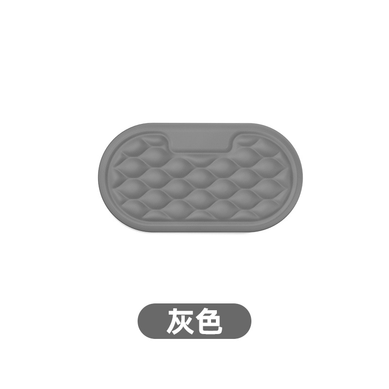 Amazon popular pulsera alfombrilla de ratón soporte de mano espuma de memoria rebote lento PU antideslizante inferior agua ondulación teclado titular de la mano