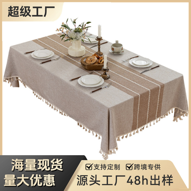 Mantel de mesa personalizado al por mayor, a prueba de salpicaduras y a prueba de escaldaduras, mesa de centro para el hogar, mantel, mantel, protector de escritorio rectangular