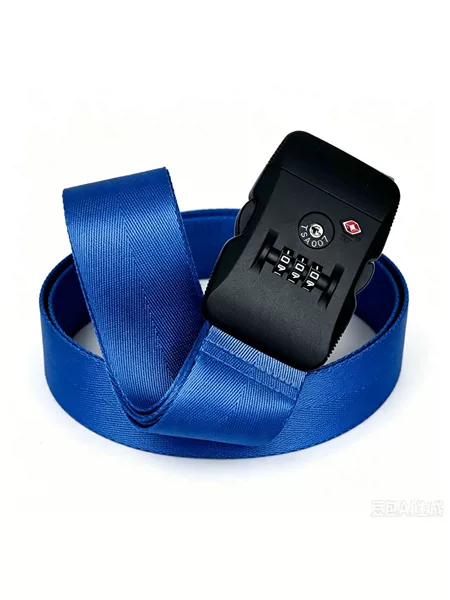 Rainbow nylon luggage strap with TSA combination lock, adjustable anti-theft packing strap for suitcases