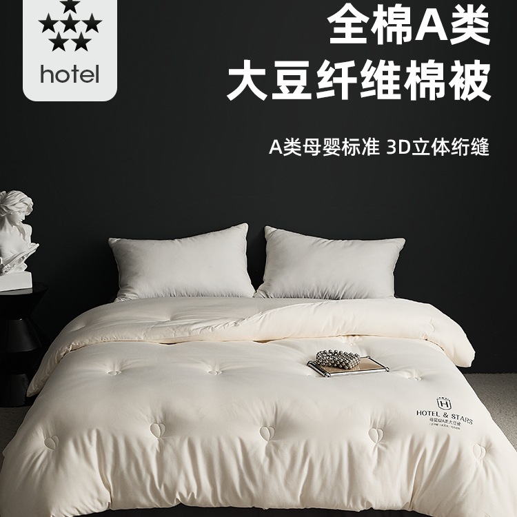 Five-Star Hotel A-Class 100-Count Soy Fiber Quilt Winter Quilt Core Quilt Winter Thickened Aω