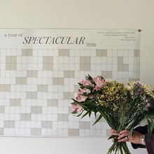 跨境大号墙面日历a year of SPECTACULAR 2026日历搭配白板笔