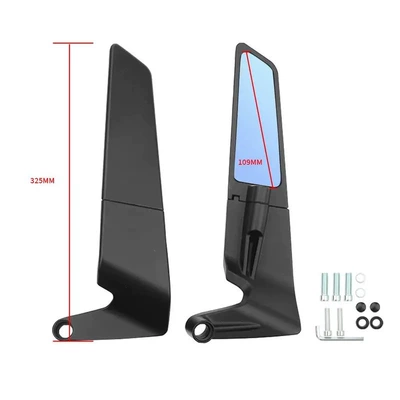 Suitable for No.9 m95c Motorcycle rearview mirror - 428-rearview-mirror-blue-glass