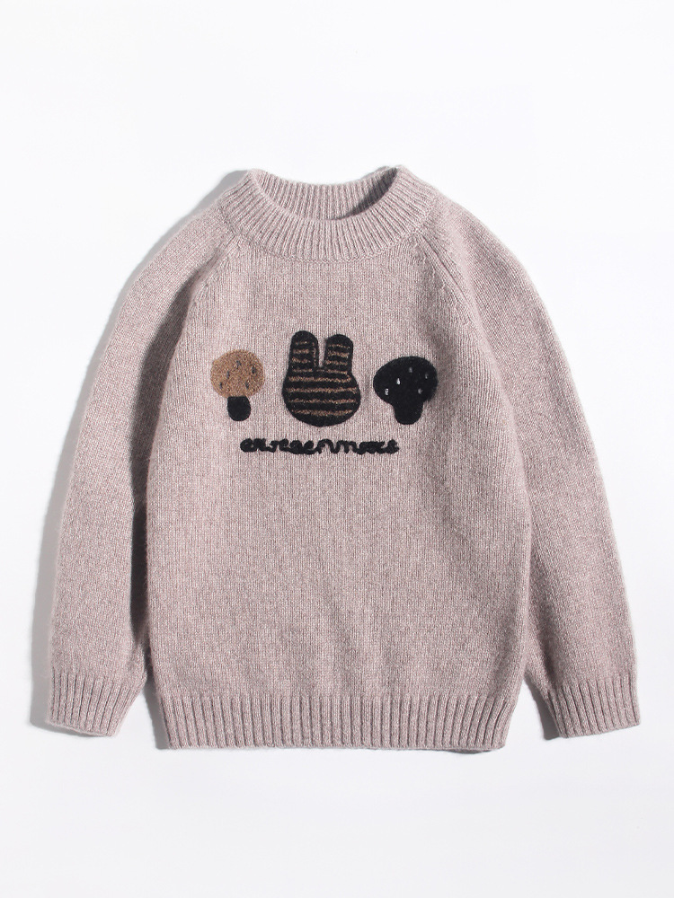 子羊ジャンプ新型特価福祉金児童カシミヤの赤ちゃんセーターのカジュアルニットは厚くて暖かい