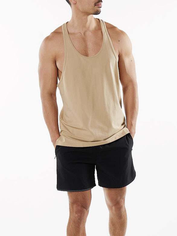 Wholesale Men's Basic Solid Color Sleeveless Men's T-shirt display picture 3