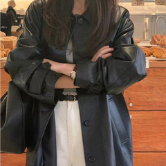 厂家直销短款黑色皮衣外套女2025年春秋新款酷飒风小个子