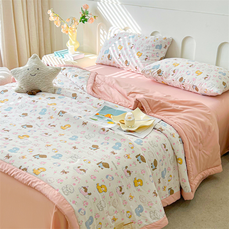 Una colcha de algodón de grado materno e infantil de Xinjiang, colcha de aire acondicionado central, colcha de verano, lavable a máquina, dormitorio de verano, colcha fresca de verano