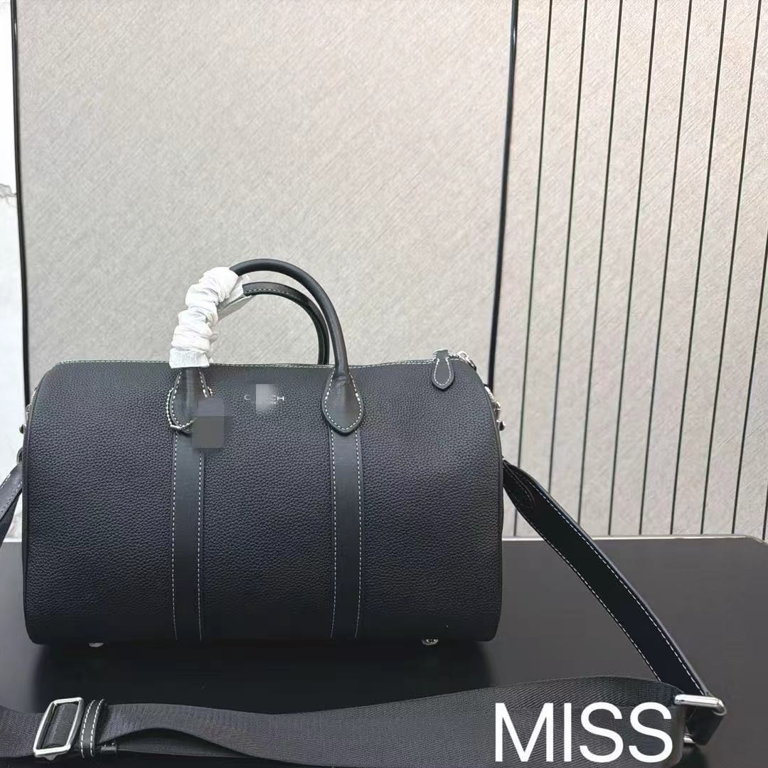 2025包男女单肩包C家老花贴饰Venturr旅行包波士顿枕头包大容量