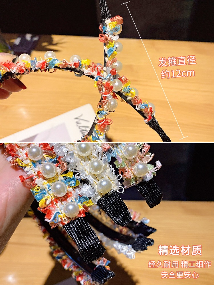 pearl lace headband