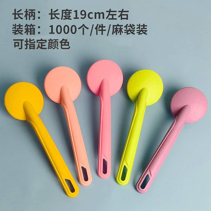 Bola de limpieza para platos de plástico PET, bola de lana de acero, bola de lana de acero y plástico desmontable para cocina con mango, cepillo para ollas.
