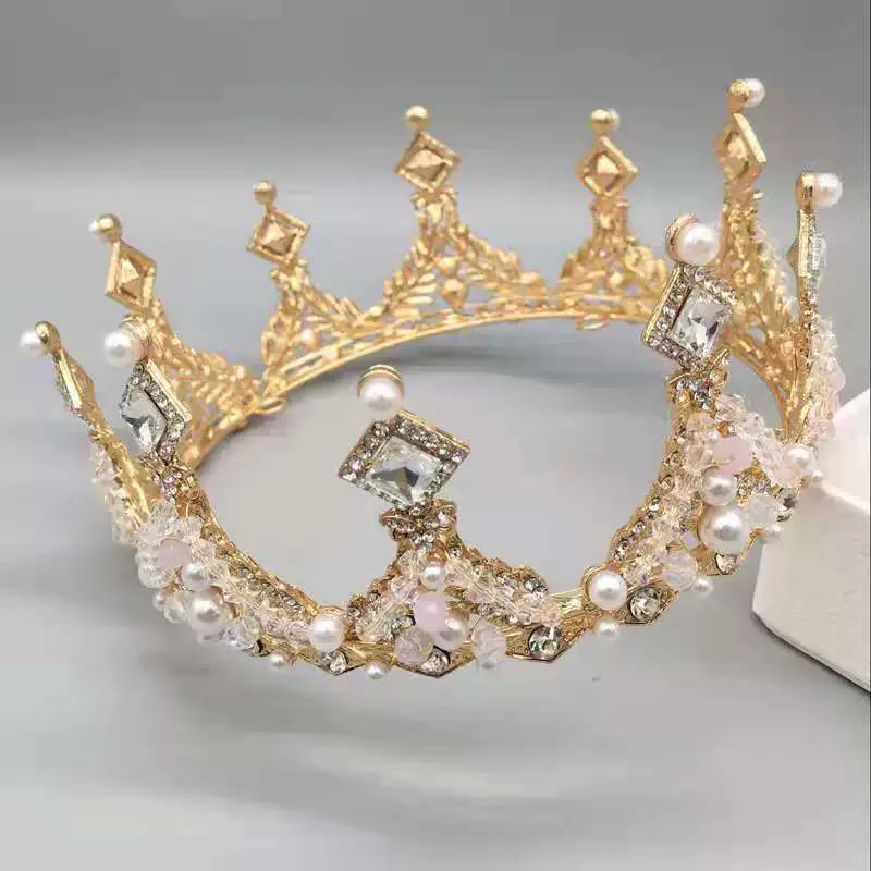 Новая барочная детская ручная работа кристальная корона, детская корона, корона для детского банкета, ступенька, головной убор