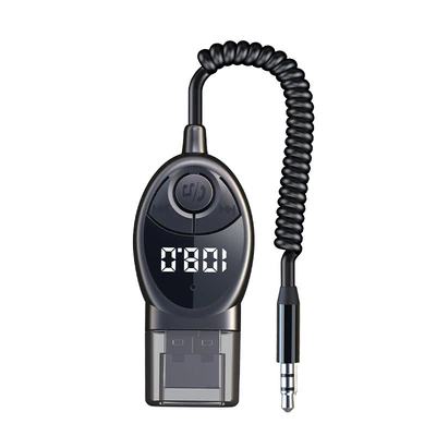Car Bluetooth 2-in-1 converter 5.3 lossless sound quality transmitter receiver car AUX wireless audio (Car mp3) - w8