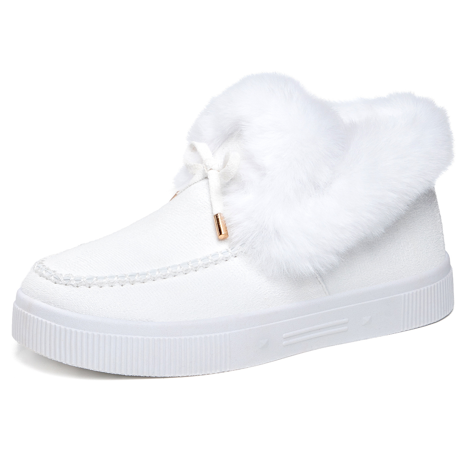 Zapatos de algodón de mujer botas de mujer transfronterizas TEMU botas de gran tamaño para mujeres botas de nieve de vello gruesas botas de algodón caliente a prueba de frío