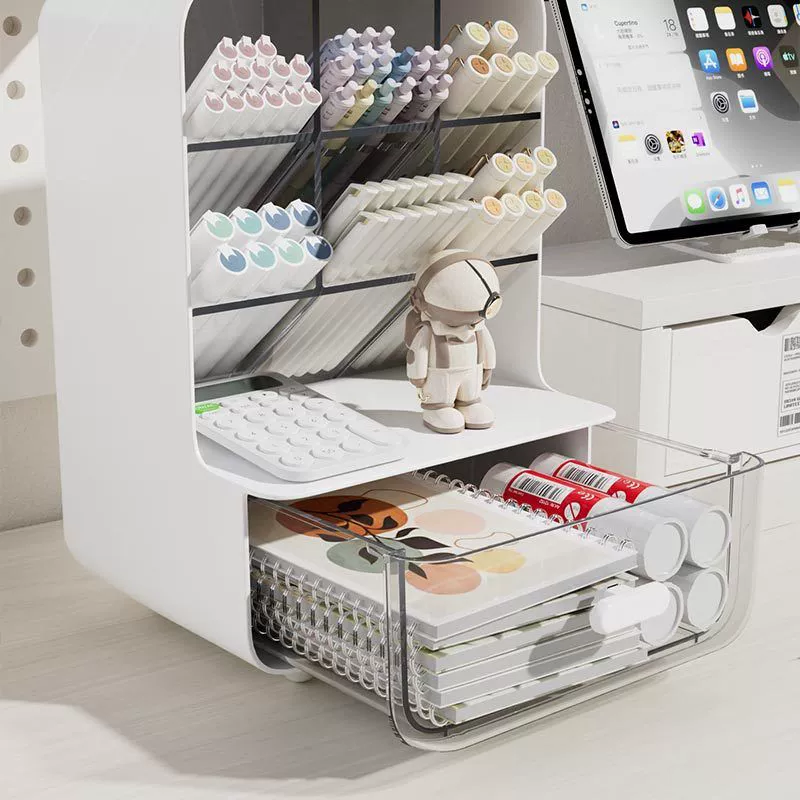 Pens holder, capacious storage box for boxes, children's universal stationery