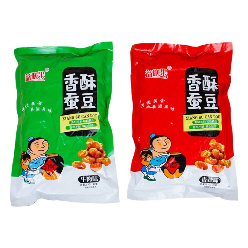 Хрустящие Широкие бобы орхидеи фабрика в наличии оптом чистые красные закуски Хрустящие Чан бобы Ростбиф вкус мульти-вкус опционально