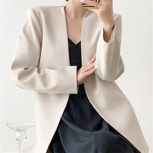 Autumn Suit Jacket 2026 Spring New Korean Design Spring and Autumn Fashion Casual Elegant Commuting Suit for Women