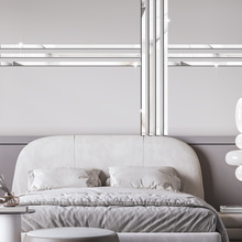 外贸条形亚克力镜面墙贴腰线背景地脚线防水墙面上边框装饰条批发