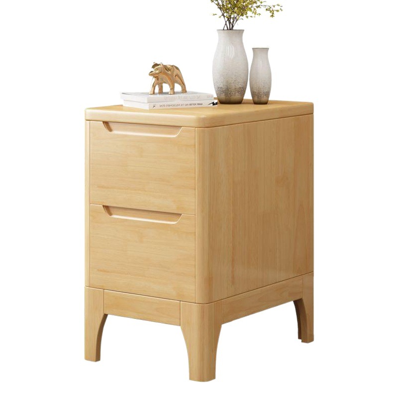 Mesita de Noche para Dormitorio, Madera Maciza, Estilo Simple y Moderno, Nueva Mesita de Noche de Alta Gama 2023, Venta Directa de Fábrica