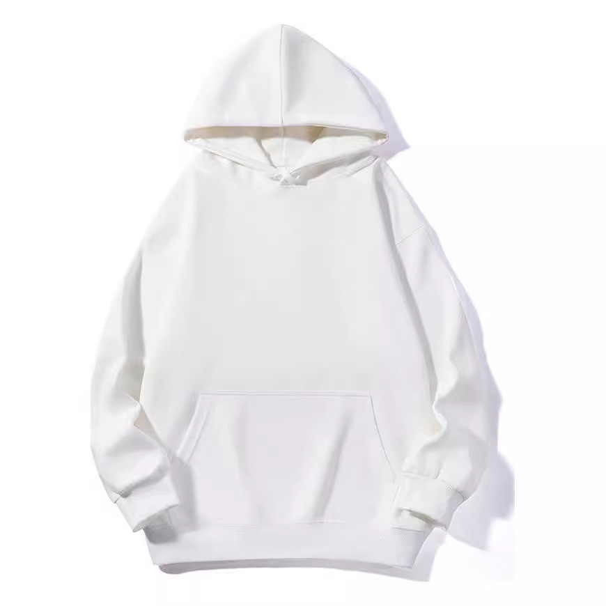 320g Crewneck 후드 남성용 느슨한 스웨터 탑 커플 후드 클래스 착용 풀오버 솔리드 컬러 헤비 스웨터 맞춤형