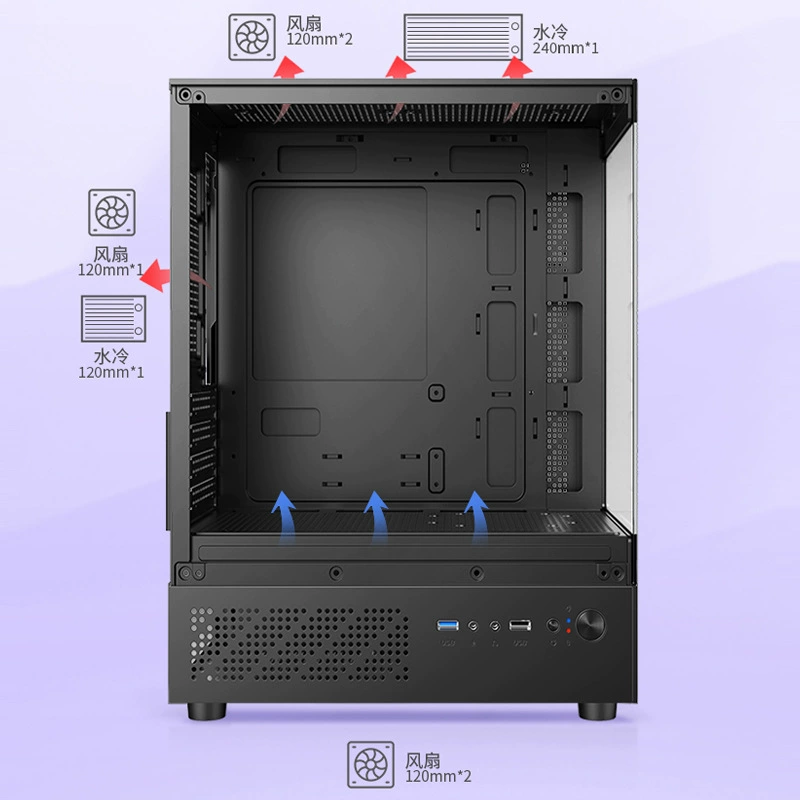 Mini PC chassis (Amazon Xuanwu) MINI, full‑transparent side panel, water‑cooling ready