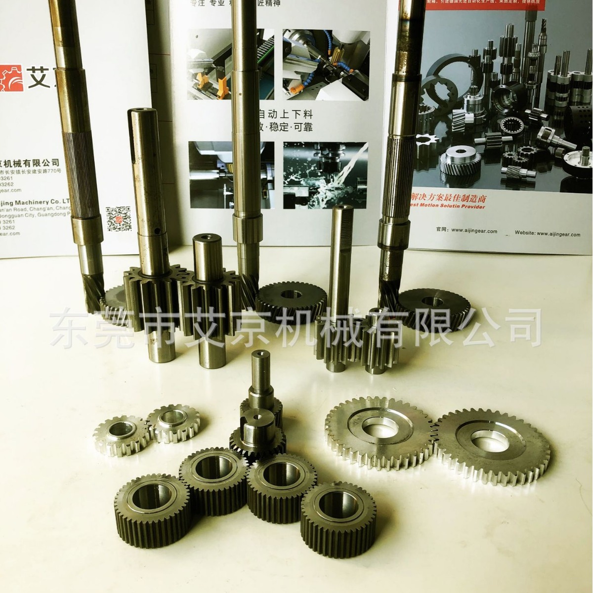 广东厂家加工精密齿轮 3级4级5级6级齿轮泵齿轮 一拖四降升齿齿轴