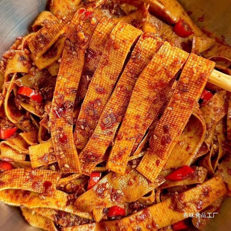 [Hunan Pingjiang Special Products] Spicy Thousands of Sweet Bean Speed ​​Skin Skin Steamed Steamed Bean Products Spicy Strings