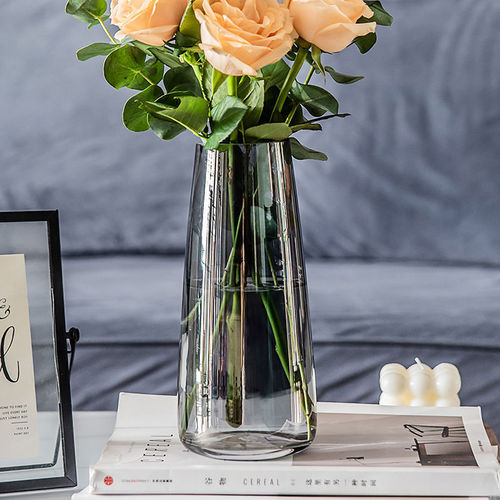 Modern Minimalist Hydroponic Lily Table Decor Vase Ornament Living Room Flower Arrangement Transparent Glass Vase Wholesale