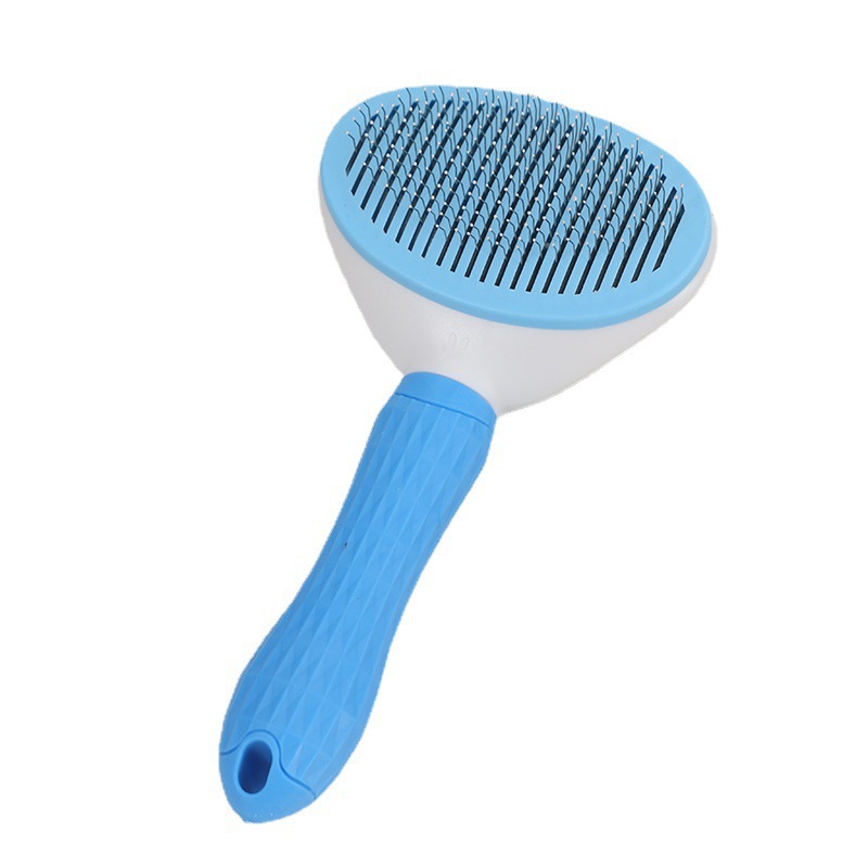 Peine de agujas para el hogar para eliminar el pelo suelto, peine para gatos, peine automático autolimpiante específico para perros, para el cuidado de mascotas.