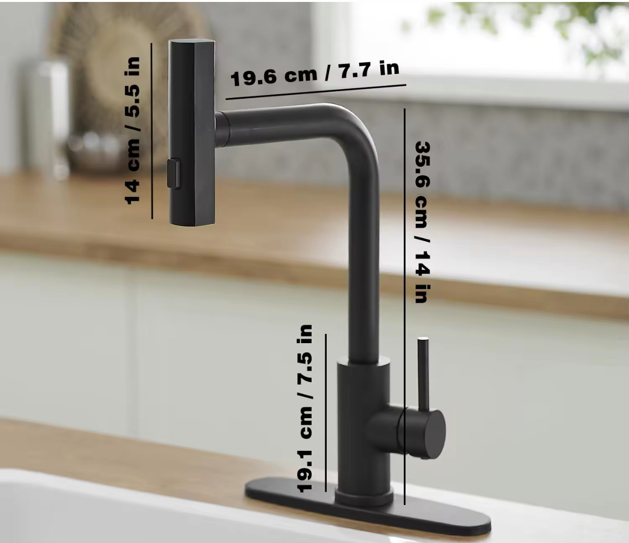 304 stainless steel pull-out kitchen faucet for foreign trade, hot and cold household sink, washing basin, sink, and rain faucet details Picture