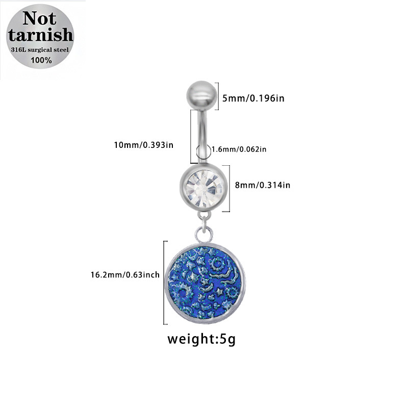 Piercing ombelico in acciaio inossidabile cuore e farfalla_voghion.com