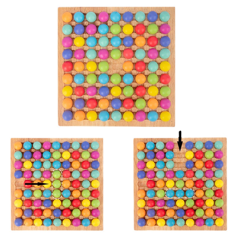 Granos de colores xiaoxiaole interacción entre padres e hijos concentración entrenamiento de madera niños educación temprana juego de mesa niños y niñas juguetes educativos