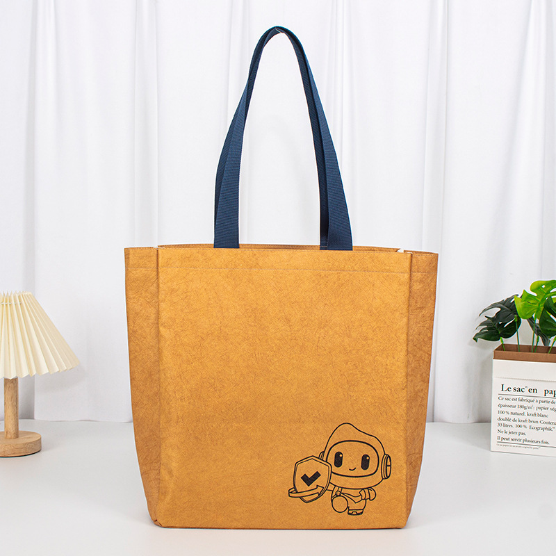 Bolsa de papel DuPont logotipo personalizado patrón de impresión Papel DuPont bolsa cultural y creativa bolsa de compras Bolsa de papel DuPont personalizada