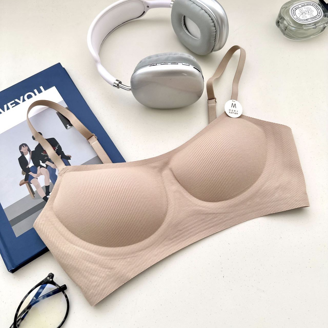 No deja marcas, antiluz, fruncido, copa fina, tira de gelatina, sin anillo de acero, soporte suave, leche auxiliar, taza tridimensional, ropa interior, sujetador femenino