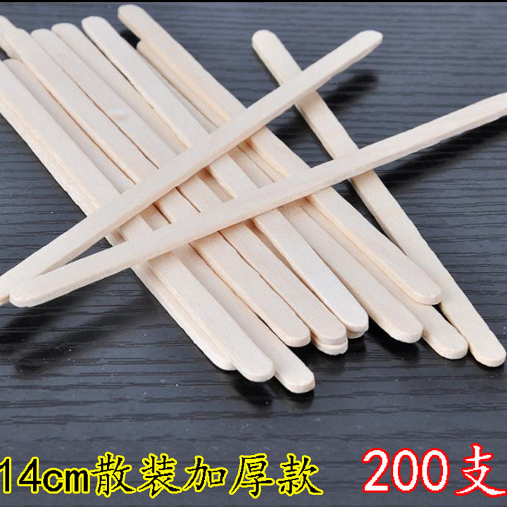 Paquete independiente de batida de café batida desechable 14cm / 19cm madera batida de café 100 500