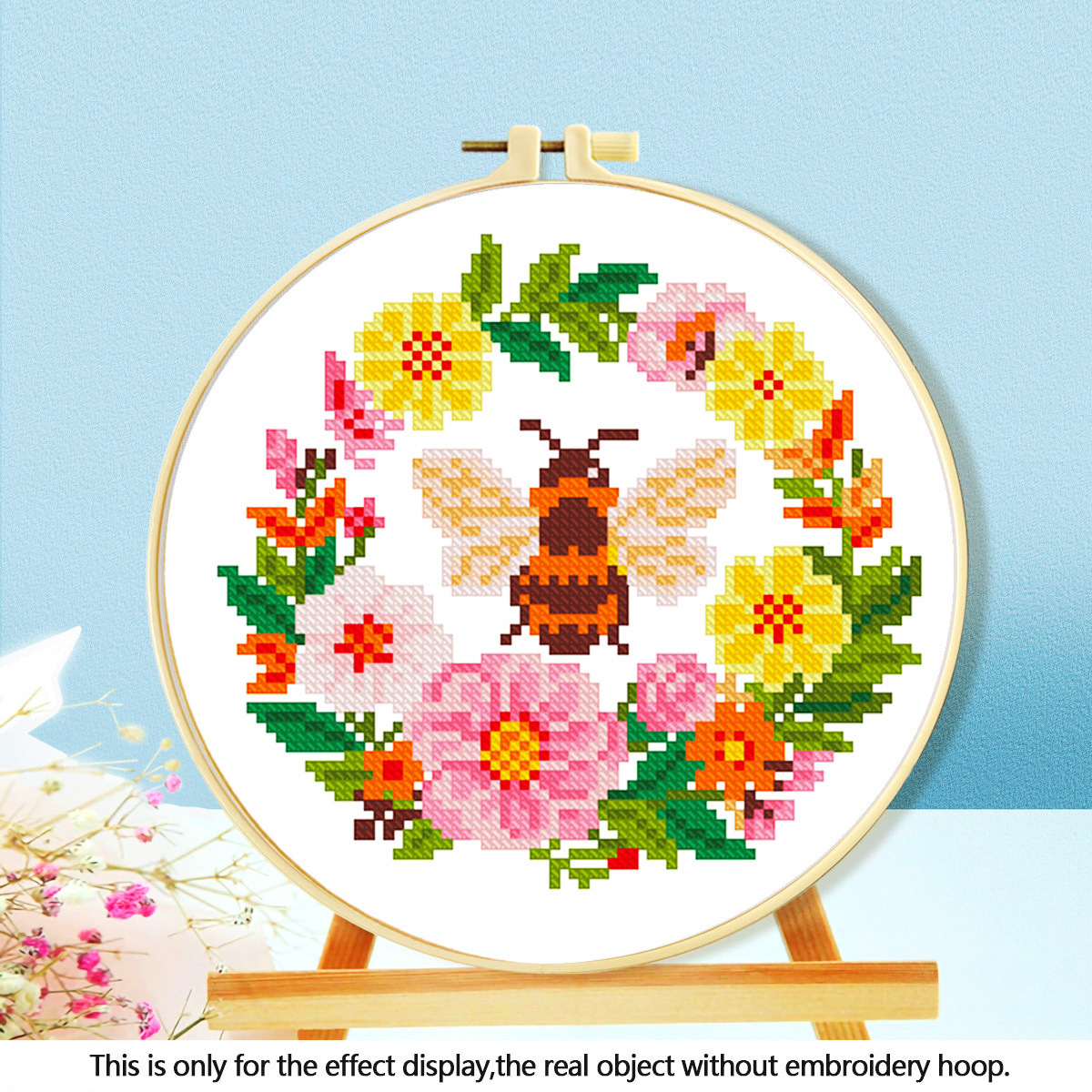 Mona Lisa Royal Cross-border nueva guirnalda de abeja simple y linda pieza pequeña de punto de cruz cabello directo de fábrica en inglés image 7