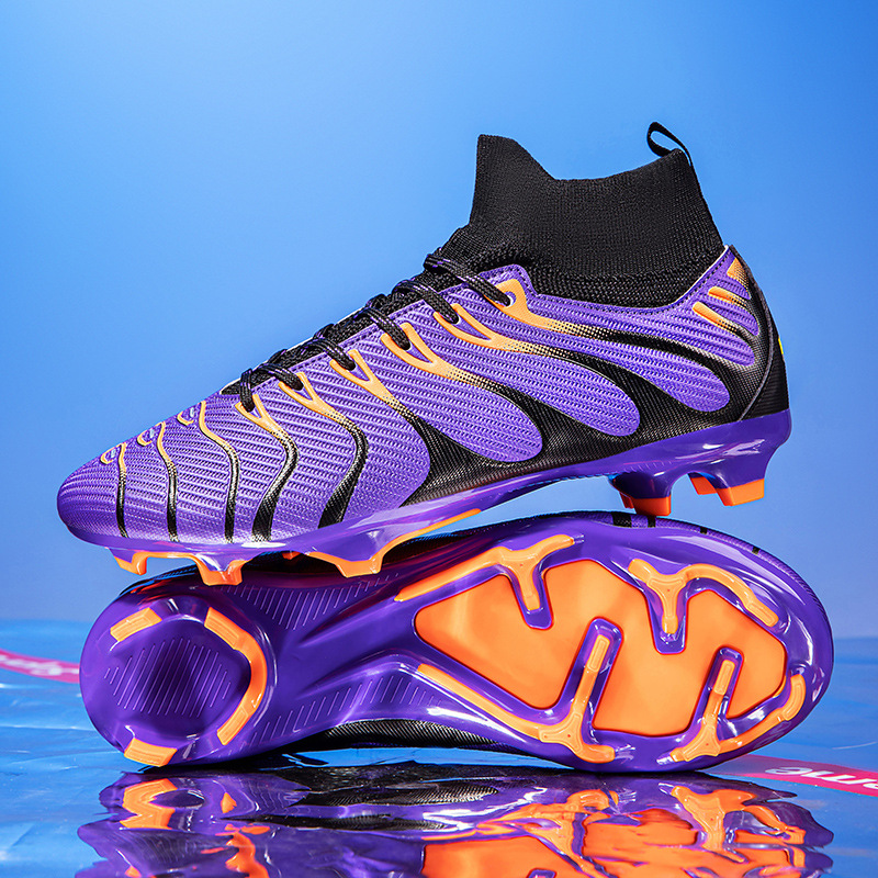 Zapatos de fútbol transfronterizos de tamaño grande AG clavos TF clavos varones jóvenes estudiantes de entrenamiento de césped zapatillas al por mayor