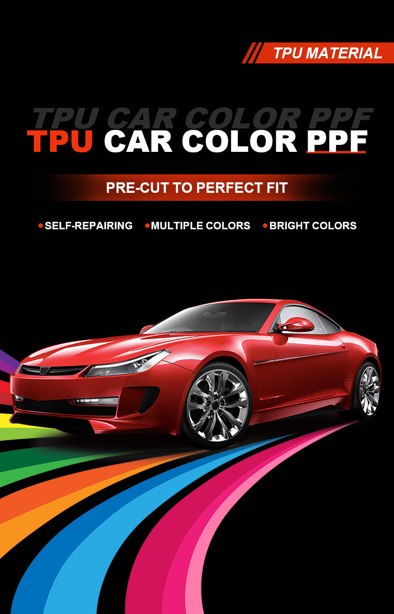 Axxpel Metal Tungsten Steel Tpu Car Paint Surface Color-Changing Protective Film Ppf Thermal Repair Scratch Protection