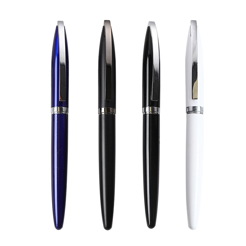 Fábrica al por mayor pluma de firma metálica de alta calidad reunión de negocios regalos bolígrafo neutro logotipo láser bolígrafo bebé