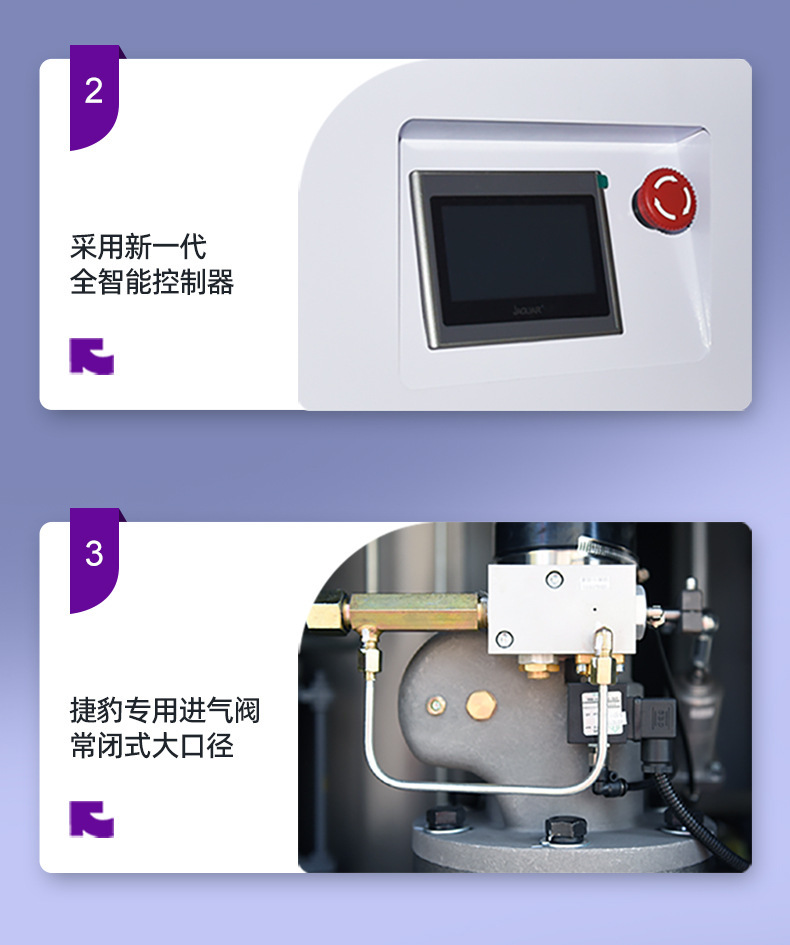 Jaguar Air Compressor 75Kw Permanent Magnet Variable Frequency Screw-Type Air Compressor 75Kw 13 Cubic Meter Air Compressor