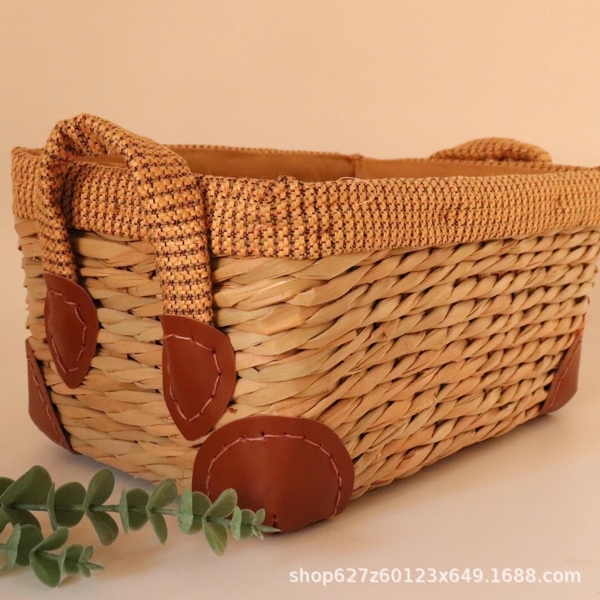 Cesta de almacenamiento personalizada Cesta de almacenamiento de mimbre Cesta de bocadillos de ropa interior de paja Cesta de almacenamiento de calcetines Cesta de llaves de escritorio de mimbre almacenamiento