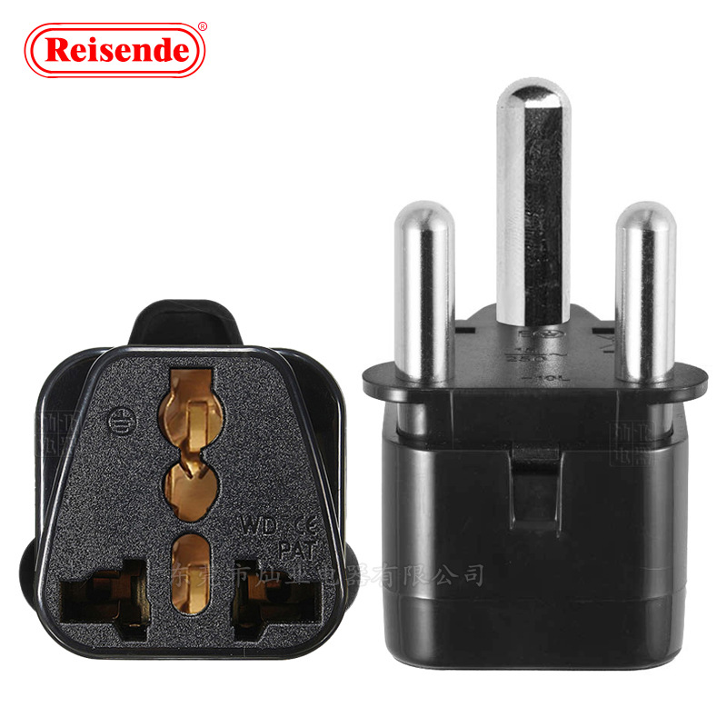 大南非旅行万能孔转换插头 国标转大南非插头WD-10L大南非转接头