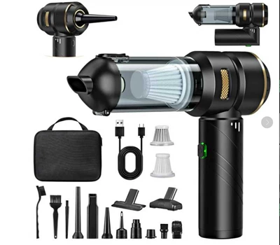 Tozsoranlar Dual-Purpose USB Rechargeable Vacuum Cleaner - 121-black-gold-folding-package