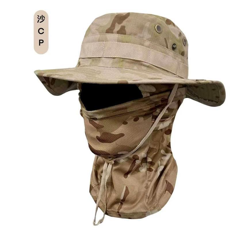 Set de Sombrero Boonie y Máscara de Poliéster Transpirable y Secado Rápido para Aire Libre image 3