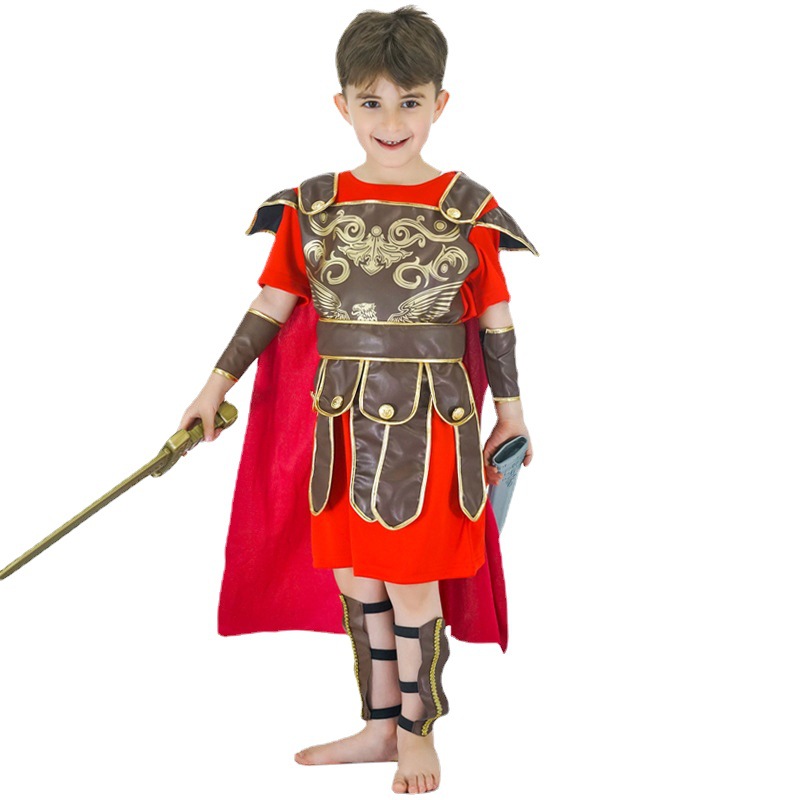 Amazon carnaval traje Pequeño Guerrero romano Cosplay etapa traje fiesta traje image 6