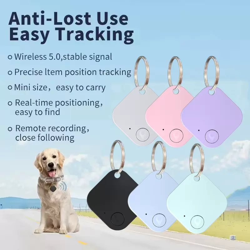 现货批发蓝牙5.0防丢器双向报警智能定位手机钥匙智能防丢神器