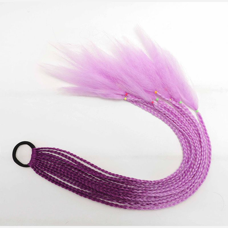 Fábrica al por mayor color trenza peluca hembra hip hop gradiente teñido trenza color de trenza sucia trenza cola de caballo