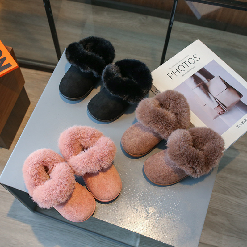 Kinderschneestiefel 2023 Winter Neue Mode Herren- und Damenbabys 0-3 Jahre alt Plüsch verdickte warme weiche Sohle_voghion.com